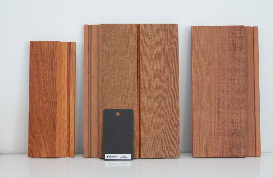 Some of the different profiles we considered. Settling on the centre one, as it provides us with the narrow board look we want, while being efficient to install and reduces material costs too. Boom, a win win right there.