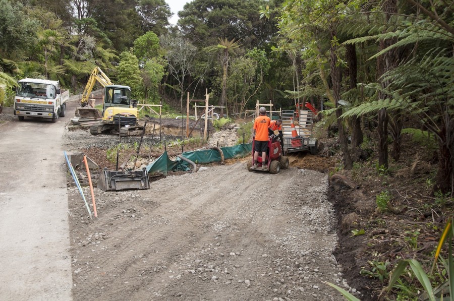 The section really started to take shape after a couple of days of earthworks.