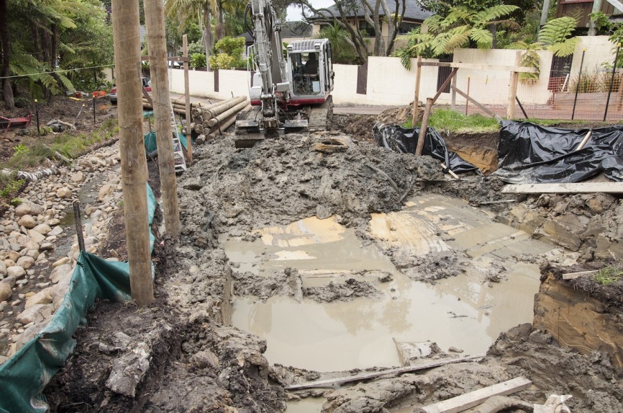 Yep. Looks like the perfect spot for a driveway to go.