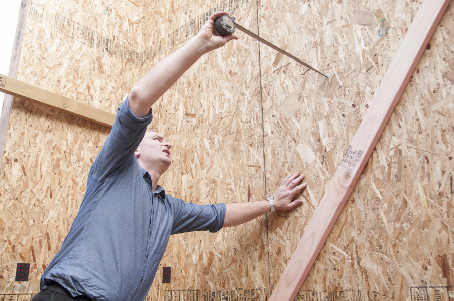 Mike from Stylecraft Stairways at Ben and Kylie's Dream Home