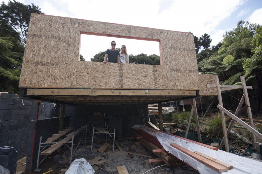And voila. So cool to be able to stand in our living pod for the first time, walk around inside it and look out the windows. The dream feels tantalisingly close now!