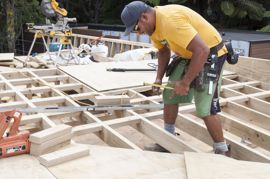 John running the roof build solo for a while.