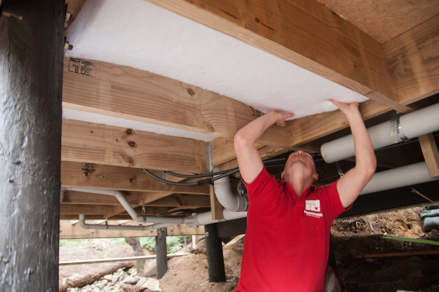 Ben and Kylie Underfloor Mammoth Insulation 1